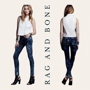 0827. Rag AND BONE DENIM‎ JEANS SKINNY SIZE 27 ACID WASH IN COLOR